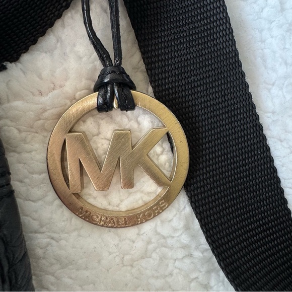 Michael Kors Y2K Black Pebble Leather Slouch Messenger Crossbody Handbag - Picture 3 of 8